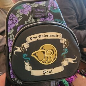 Loungefly Black and Purple Mini Bag